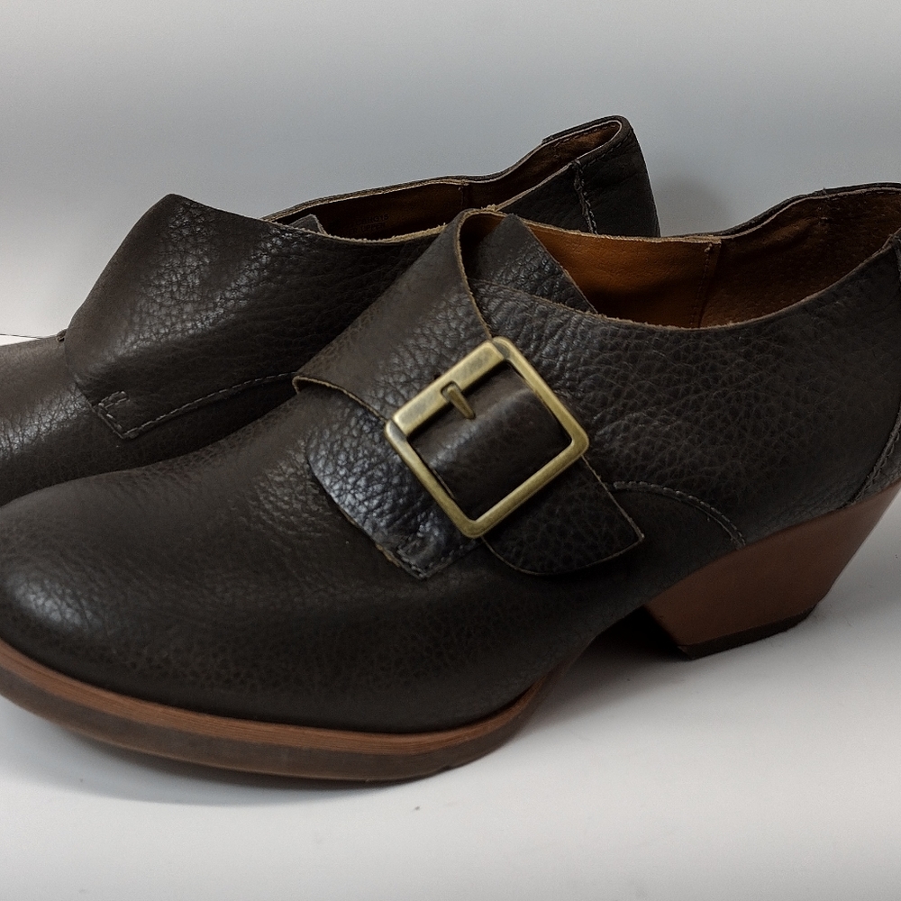 Korks by Kork Ease Grey Little Leather Monk Strap Booties l size 8 M - Picture 3 of 14